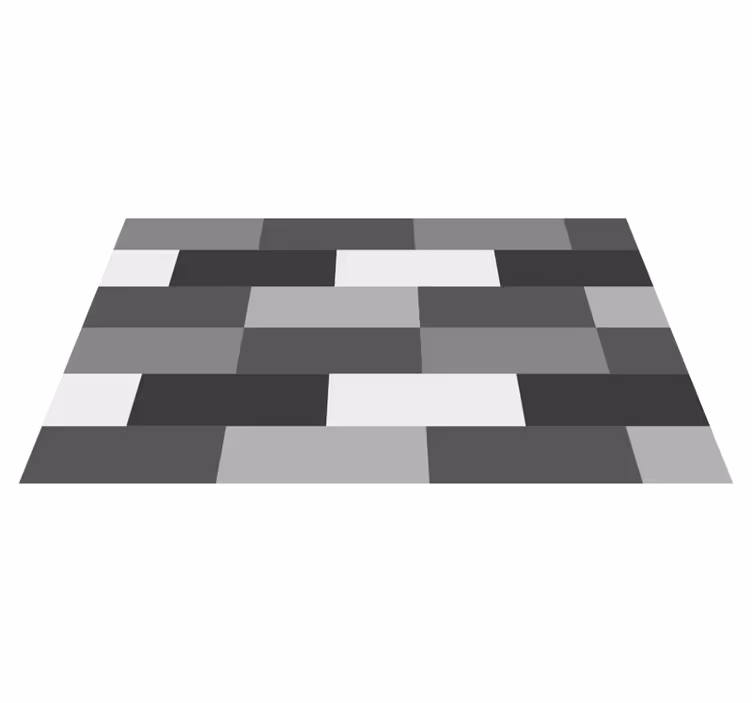Dywan winylowy do łazienki układ bloków monochromatycznych - TenStickers