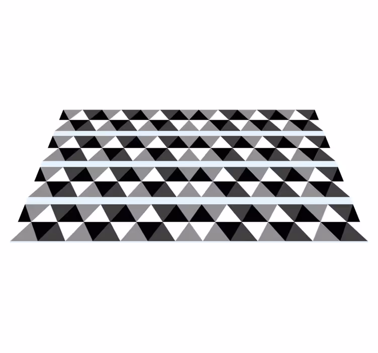 Dywan winylowy wzór geometryczny motyw szarego trójkąta - TenStickers