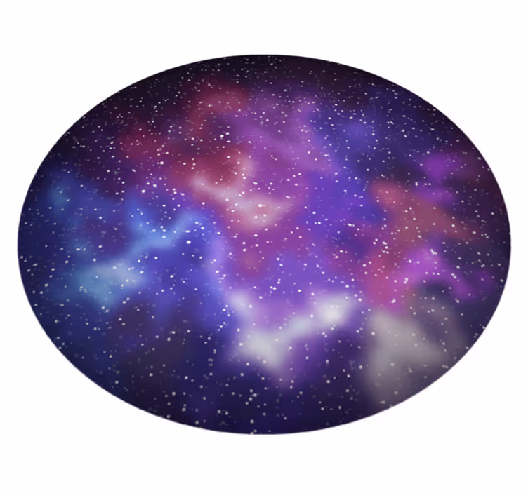 Dywan winylowy w gwiazdki inspirowane galaktyką - TenStickers