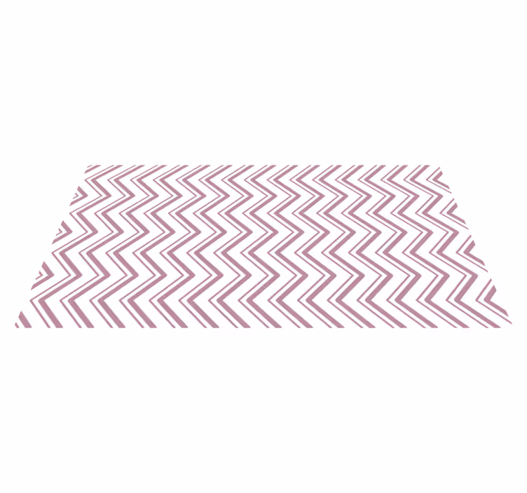 Dywan winylowy wzór geometryczny w zygzaki - TenStickers
