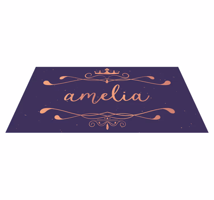 Dywan winylowy z imieniem - personalizowana maty - TenStickers