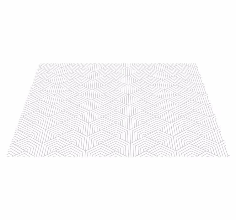 Dywan winylowy wzór geometryczny szary motyw sześciokątny - TenStickers