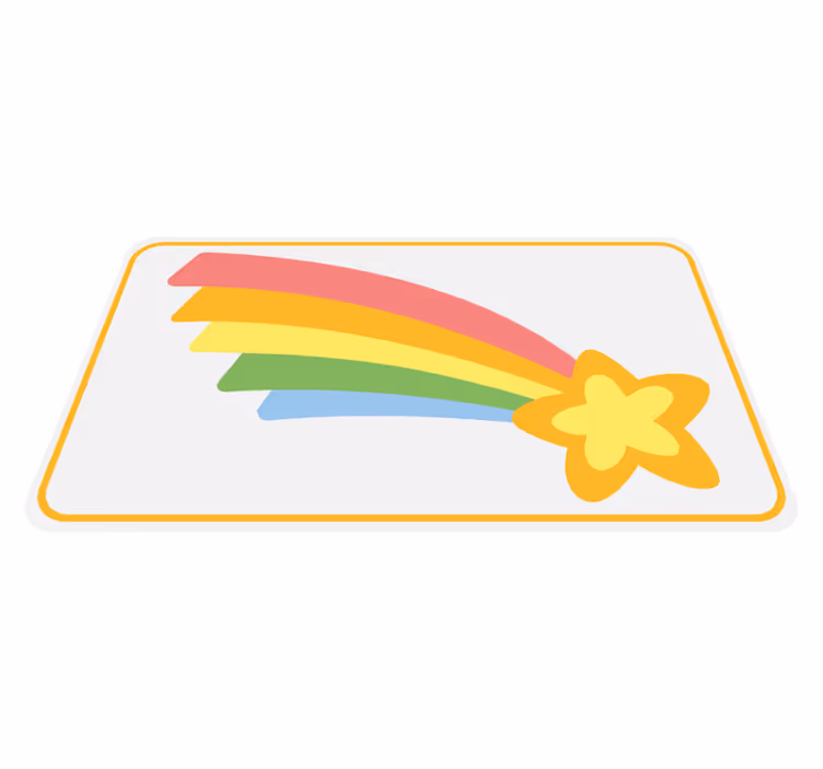 Dywan winylowy dla dziecka motyw gwiazdy tęczy - TenStickers