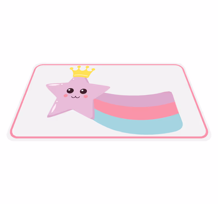 Dywan winylowy dla dziecka urok gwiaździstej korony - TenStickers
