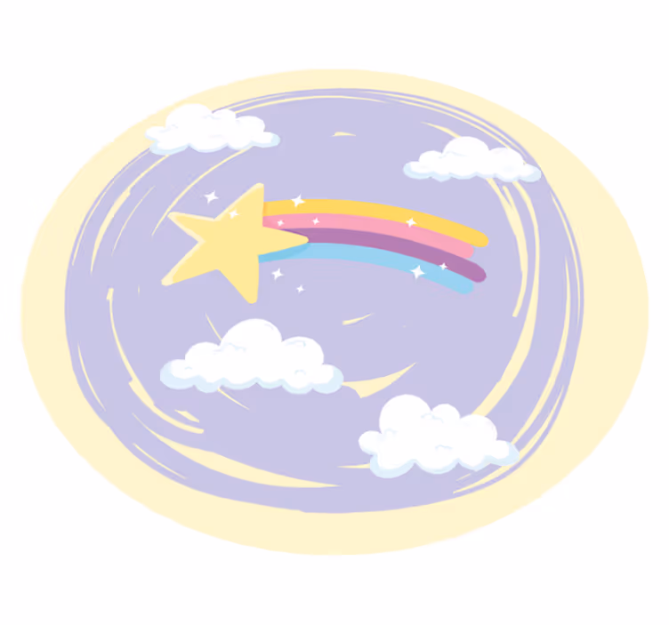 Dywan winylowy dla dziecka magia nocnego nieba - TenStickers