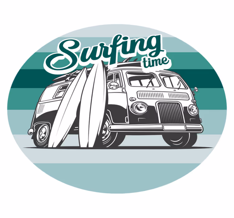 Dywan winylowy dla nastolatków przygoda surfingowa - TenStickers