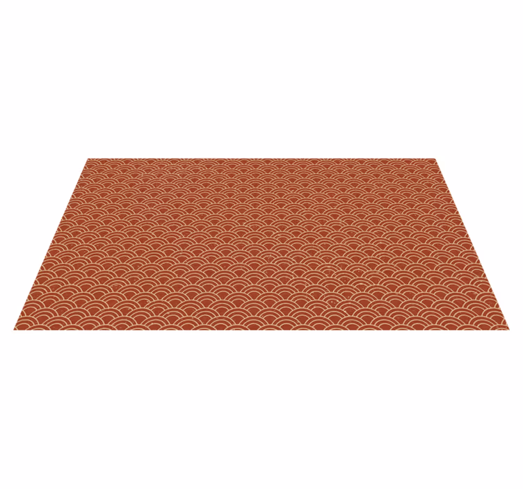 Dywan winylowy wzór geometryczny zakrzywiony motyw fali - TenStickers