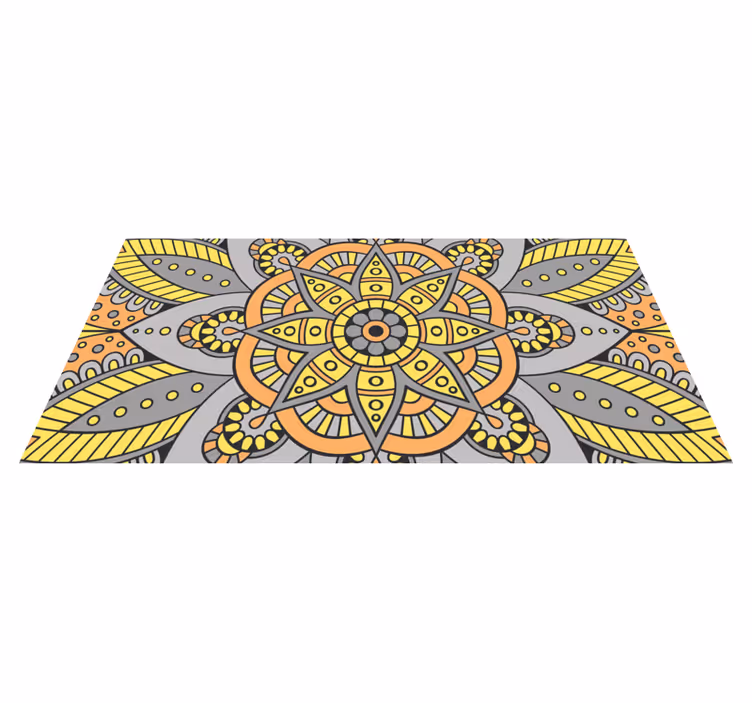 Dywan winylowy z mandalą w eleganckim wzorze - TenStickers