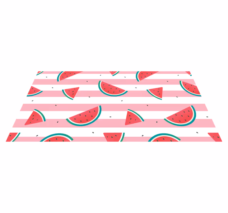 Dywan winylowy do kuchni ilustracja kawałka arbuza - TenStickers