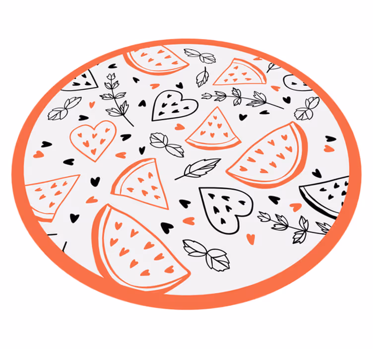 Dziecięcy dywan winylowy słodkie wzory serc - TenStickers