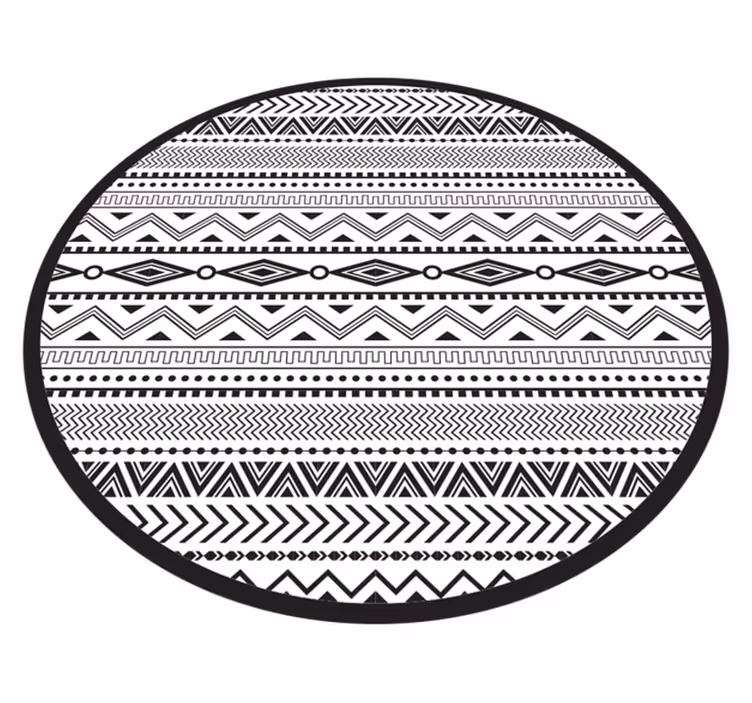 Skandynawski dywan winylowy elementy geometryczne - TenStickers