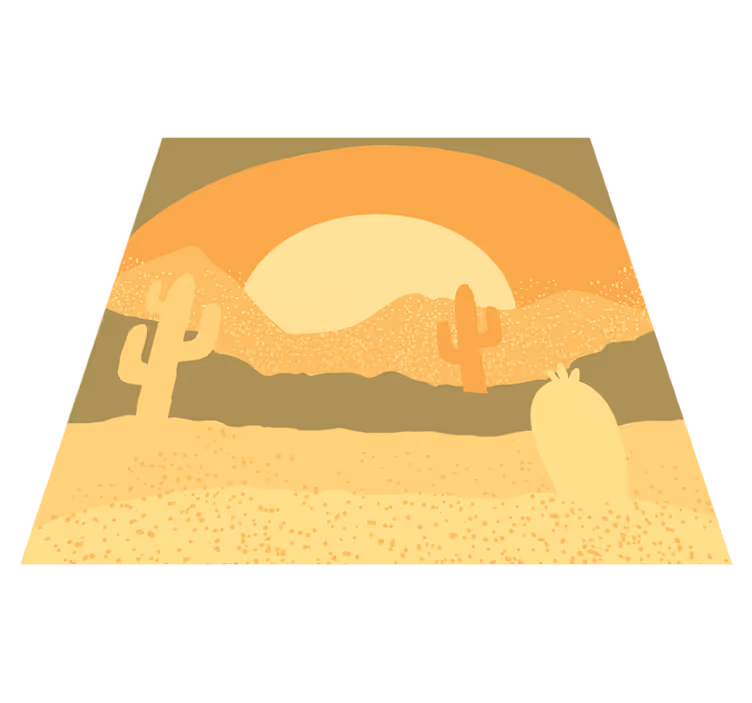 Dywan winylowy natura krajobraz pustyni o zmierzchu - TenStickers