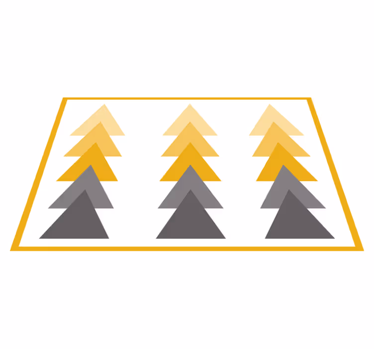 Dywan winylowy wzór geometryczny trójkątna kaskada kolorów - TenStickers
