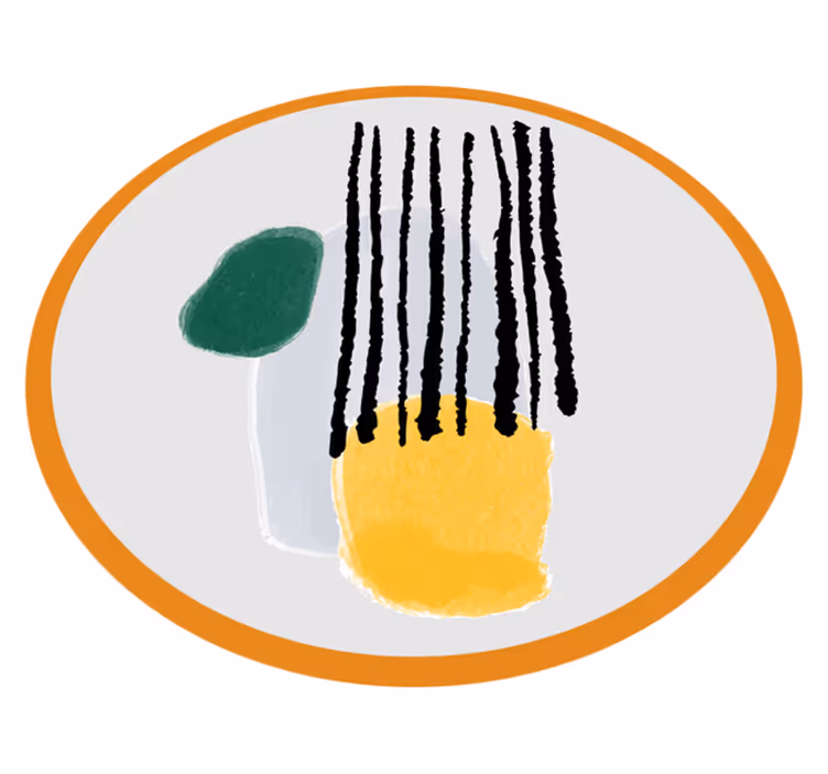 Minimalistyczny dywan winylowy geometryczne segmenty odcieni - TenStickers