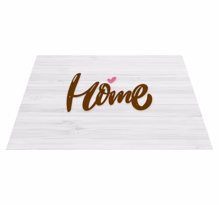 Dywan winylowy do przedpokoju drewniany dom z bali - TenStickers