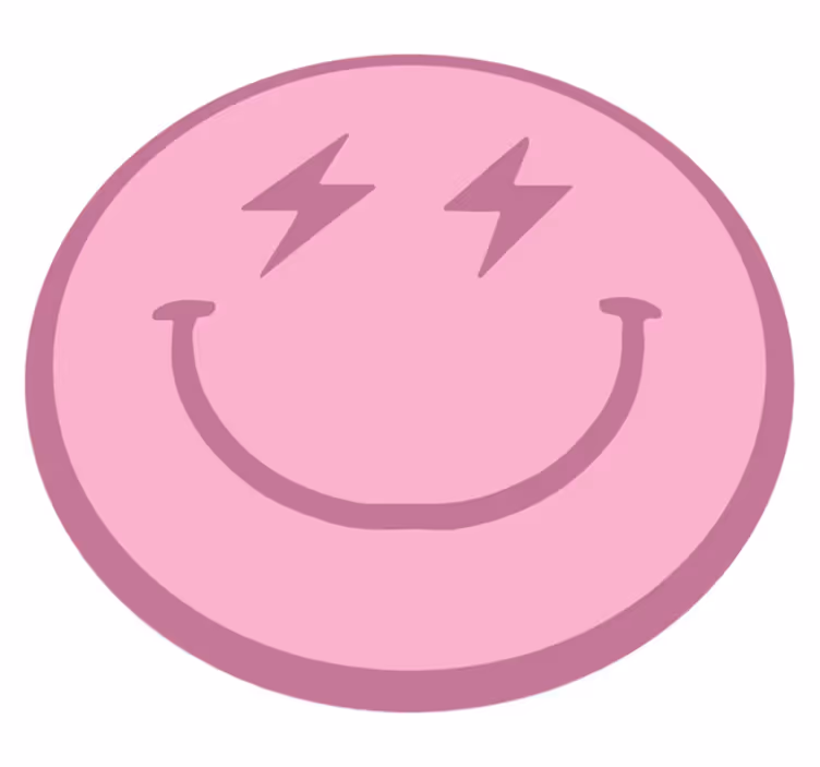 Dywan winylowy dla nastolatków z elektryzującym uśmiechem - TenStickers