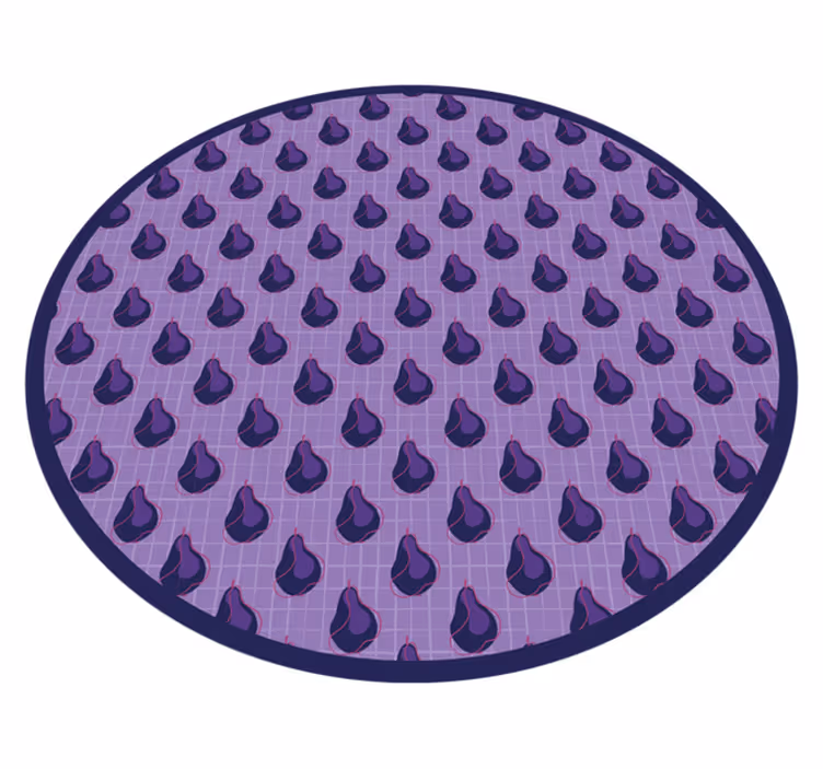 Dywan winylowy do kuchni fioletowe gruszki - TenStickers
