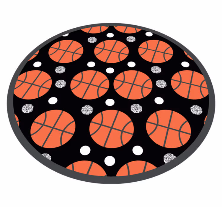 Dywan winylowy z grą piłki do koszykówki - TenStickers