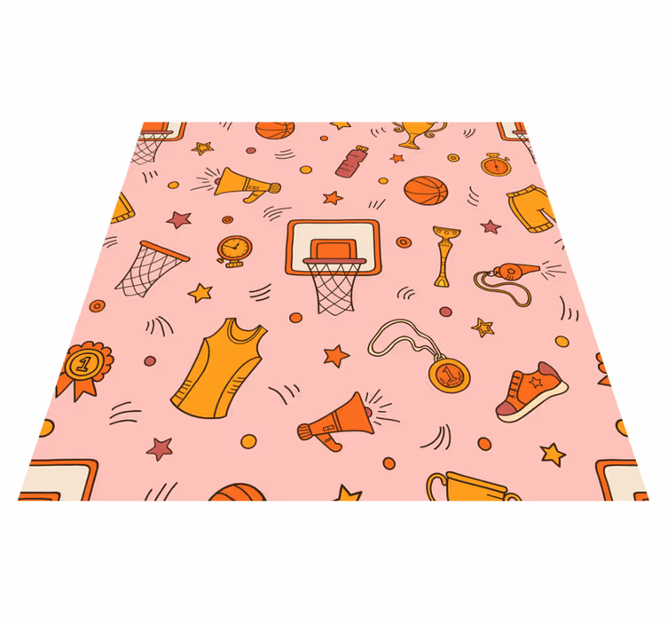 Dywan winylowy z grą elementy sportowej zabawy - TenStickers