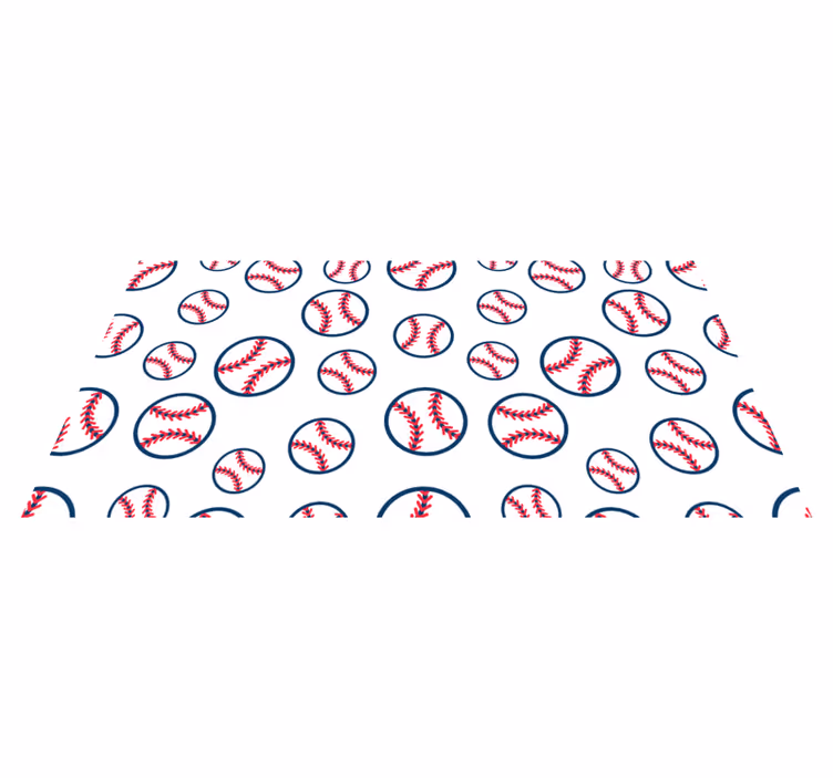 Dywan winylowy z grą wzór baseballowy - TenStickers