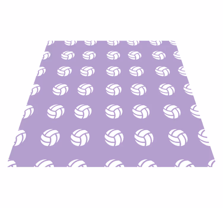 Dywan winylowy z grą fioletowy wzór siatkówki - TenStickers