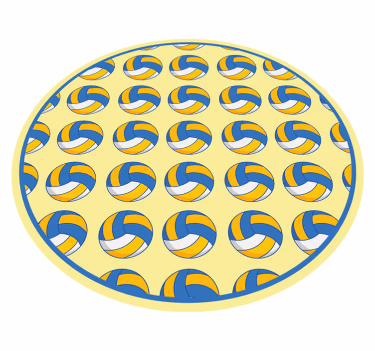 Dywan winylowy z grą motyw siatkówki - TenStickers