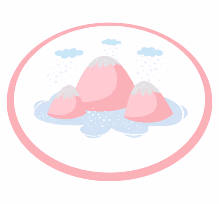 Dywan winylowy dla dziecka śnieżna scena górska - TenStickers