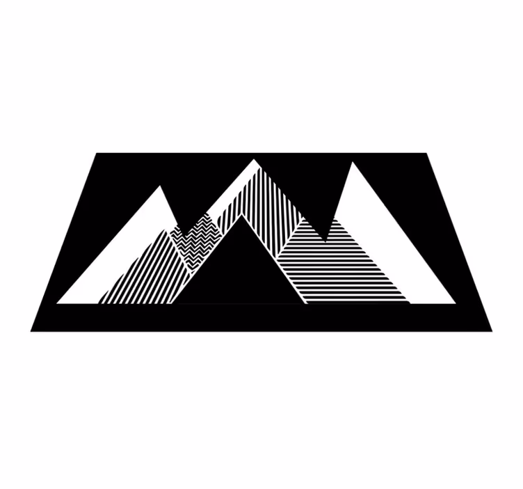 Dywan winylowy wzór geometryczny elegancki motyw zygzakowaty - TenStickers