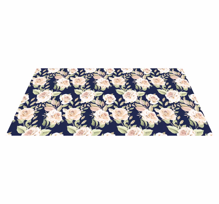 Dywan winylowy natura elegancki element kwiatowy - TenStickers