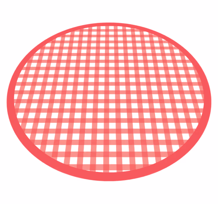 Dywan winylowy w paski klasyczny wzór w kratkę - TenStickers