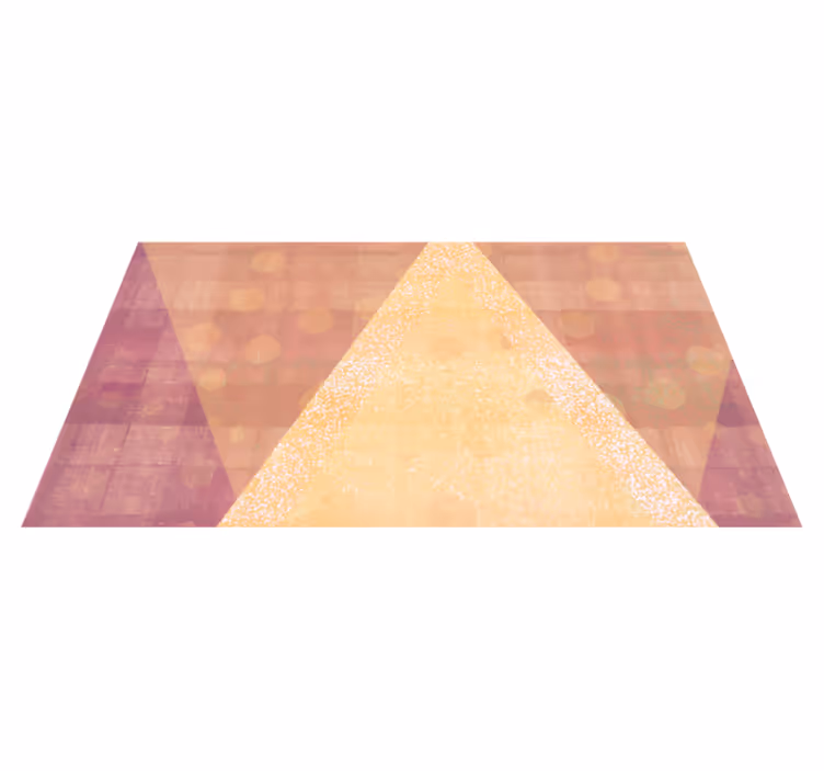 Dywan winylowy wzór geometryczny w trójkątnych kolorach - TenStickers