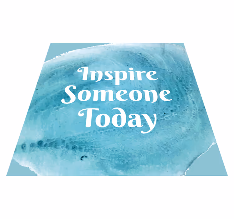 Dywan winylowy napisy cytaty motywacyjne splash - TenStickers