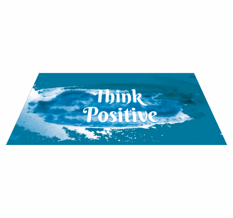Dywan winylowy napisy przyjmij optymizm - TenStickers