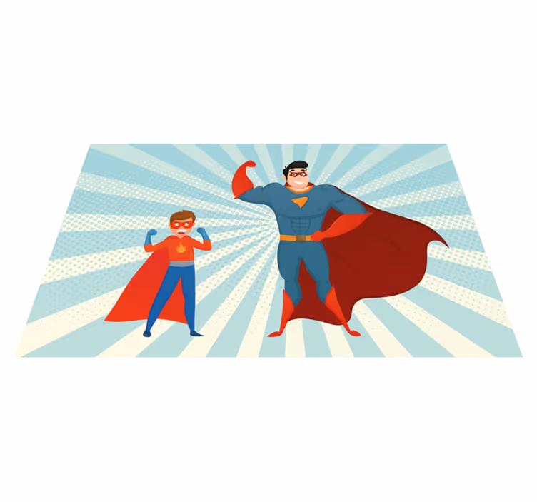 Dywan winylowy z superbohaterami - TenStickers