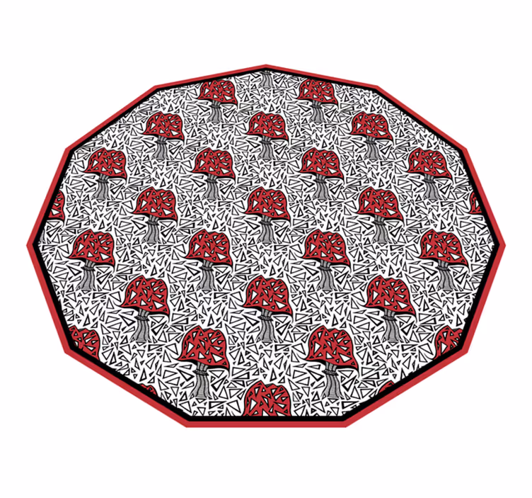 Dywan winylowy natura artystyczny motyw grzyba - TenStickers