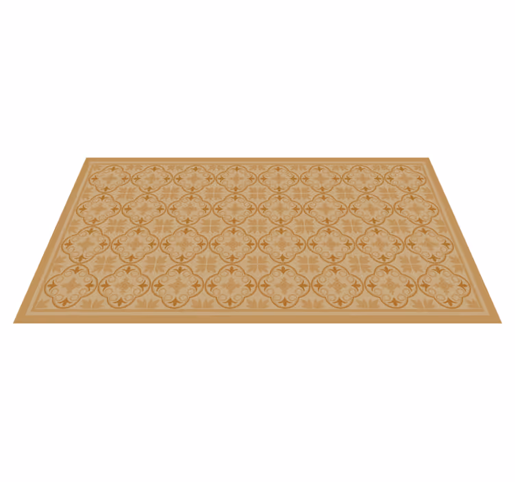 Dywan winylowy do salonu geometryczny motyw kafelkowy - TenStickers
