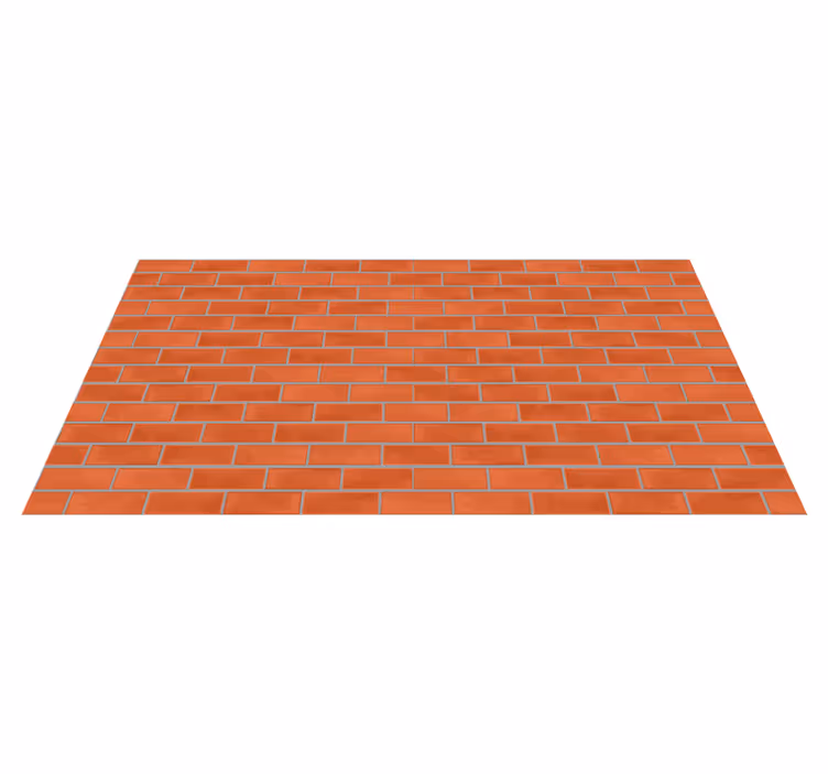 Dywan winylowy tekstura Wzór z czerwonych cegieł - TenStickers