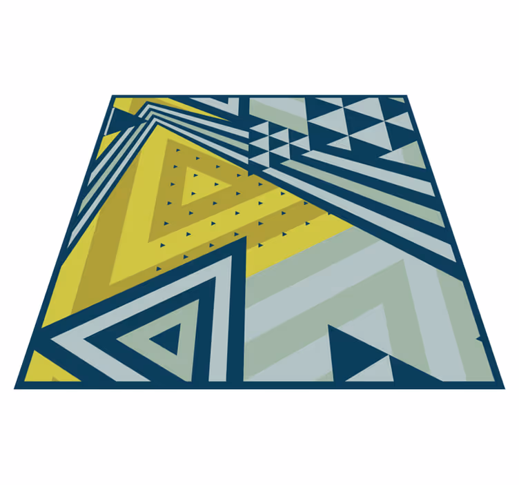 Dywan winylowy wzór geometryczny elementy trójkątne - TenStickers