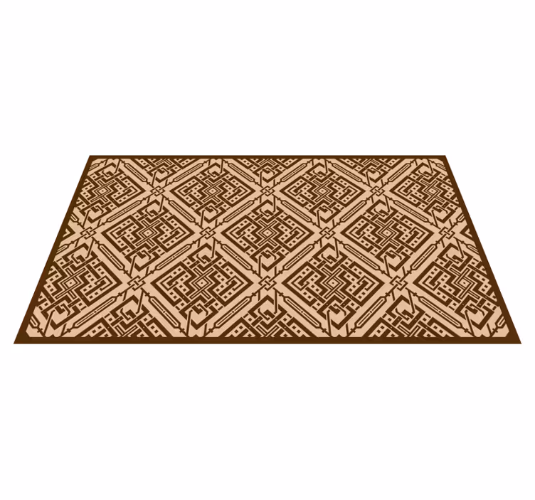 Dywan winylowy do salonu elegancki element geometryczny - TenStickers