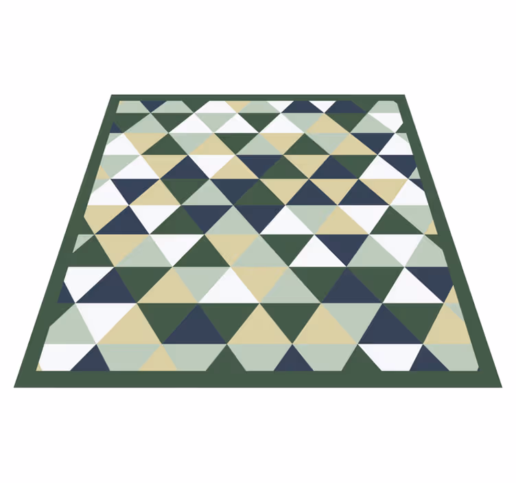 Dywan winylowy wzór geometryczny formy trójkątne - TenStickers