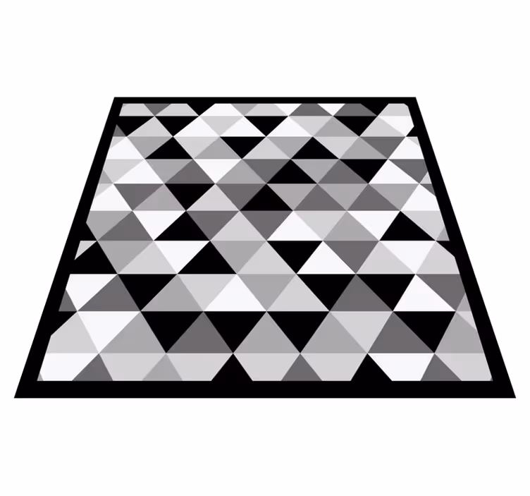 Dywan winylowy do salonu geometryczny wzór w trójkąty - TenStickers