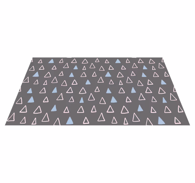 Dywan winylowy wzór geometryczny element trójkątny - TenStickers