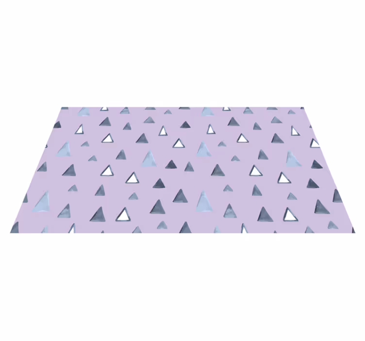 Dywan winylowy wzór geometryczny w warstwy trójkątów - TenStickers