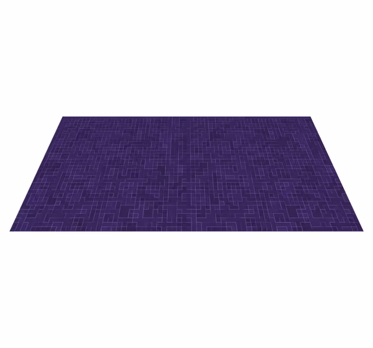 Dywan winylowy wzór geometryczny fioletowy grafik - TenStickers