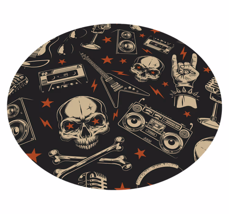 Dywan winylowy dla nastolatków styl muzyki rockowej - TenStickers