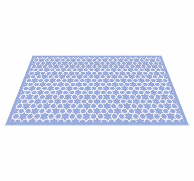 Dywan winylowy wzór geometryczny motyw heksagonalny - TenStickers