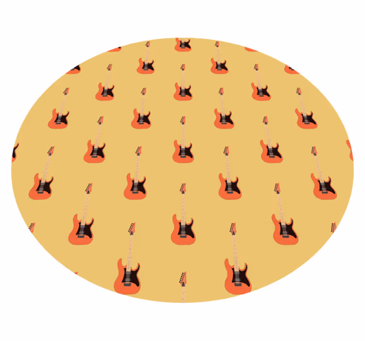 Dziecięcy dywan winylowy wzór gitary - TenStickers