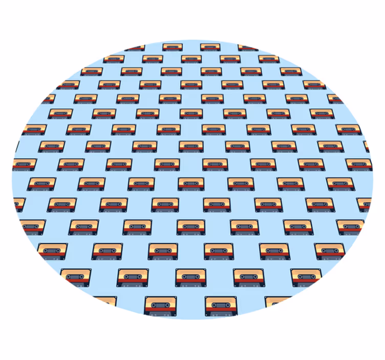 Dywan winylowy retro w koncepcji kasety retro - TenStickers