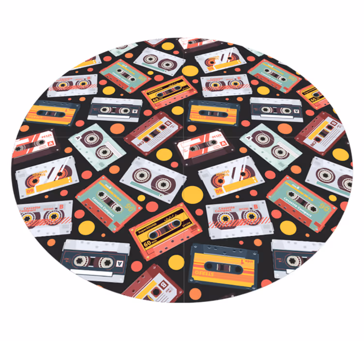 Dywan winylowy retro w stylu kasetowym - TenStickers
