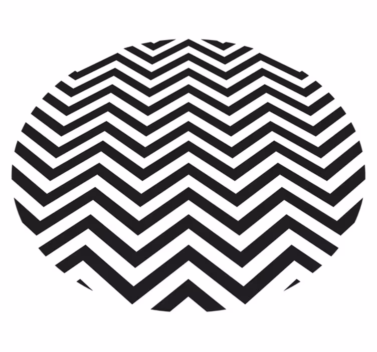Dywan winylowy wzór geometryczny w motyw zygzakowy - TenStickers